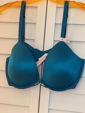 Victoria's Secret Teal 11262645 Sexy Smooth Plunge Lightly Lined Demi Bra